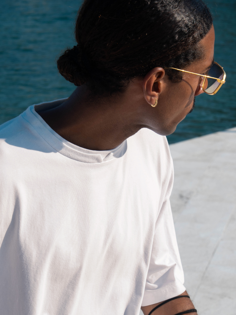 #B: Started Small Tee - Double Collar